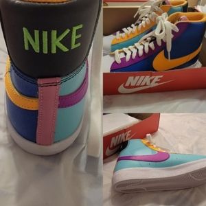 Nike Blazer multicolor(blue/orange)!